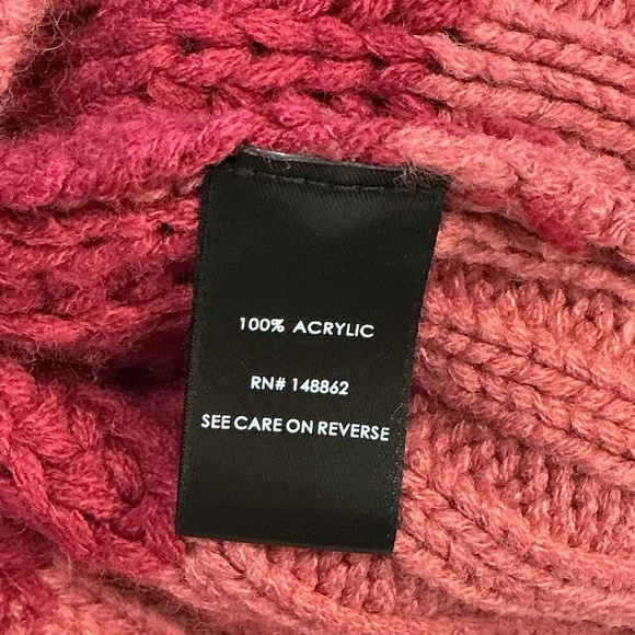 Torrid Two-Tone Pink Cable Cardigan V-neck Sweater 00 Large - Picture 7 of 7